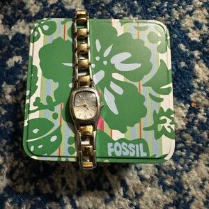 Fossil watch and case